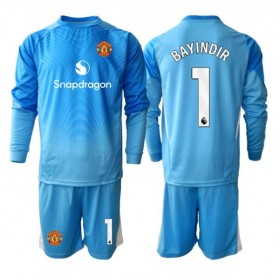 Manchester United Altay Bayindir #1 Målvakt Hemmakläder Barn 2025-26 Långärmad (+ Korta byxor)